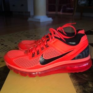 Nike Air Max Neon Orange and Red